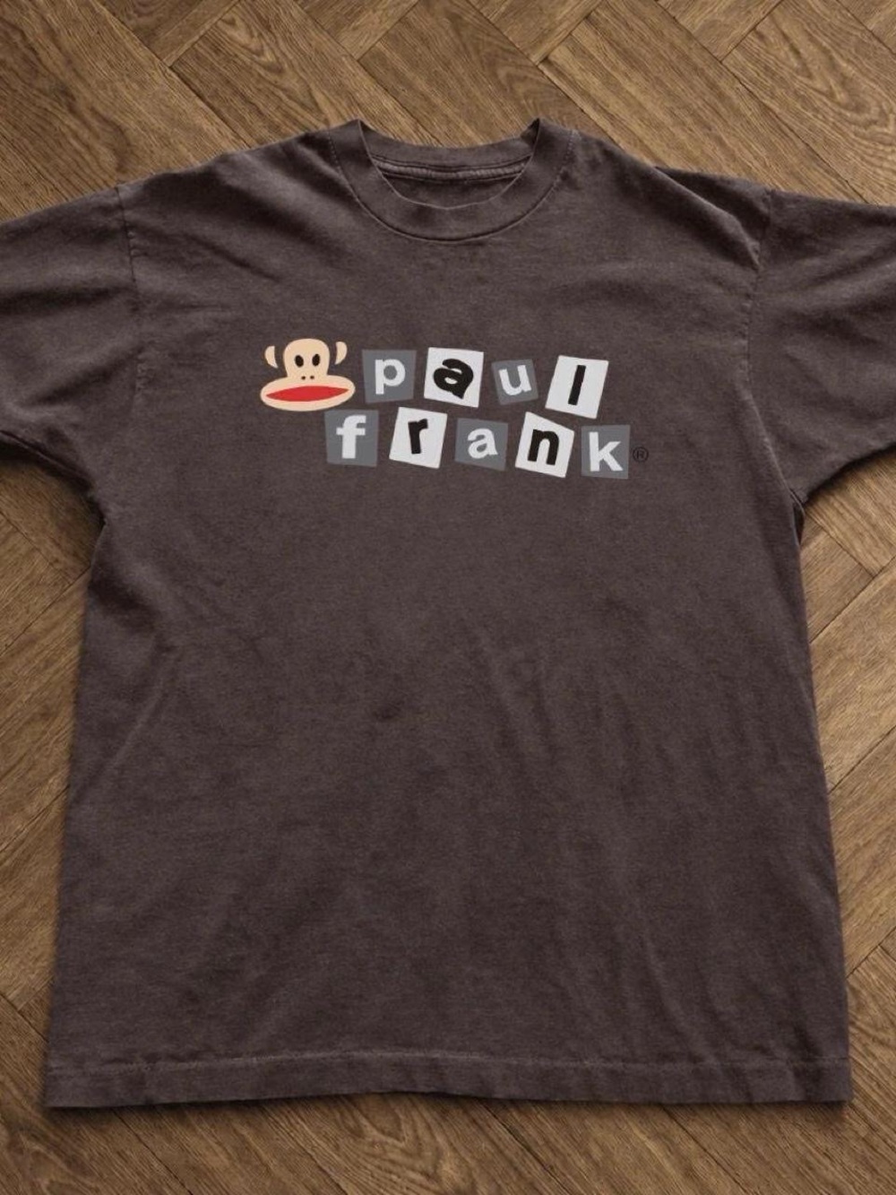 Gildan Brown Paul Frank Graphic Tee with Julius Logo